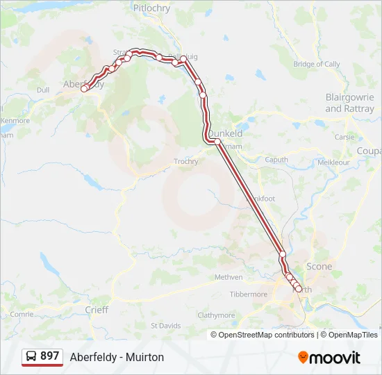 897 Bus Line Map