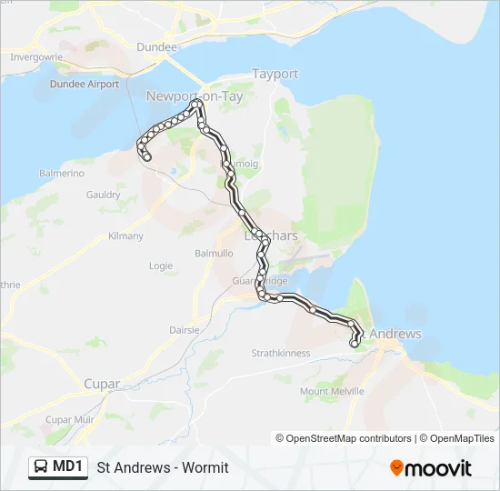 MD1 Bus Line Map