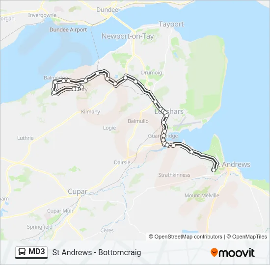MD3 Bus Line Map