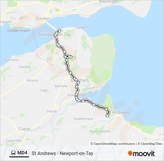 MD4 Bus Line Map