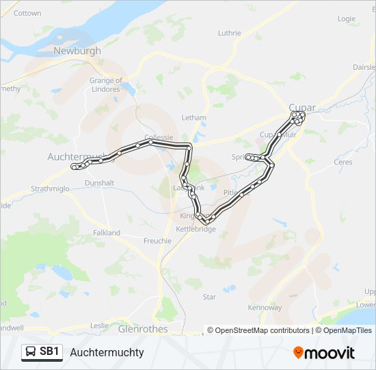 SB1 Bus Line Map