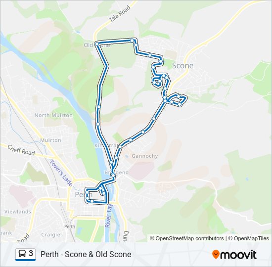 3 bus Line Map