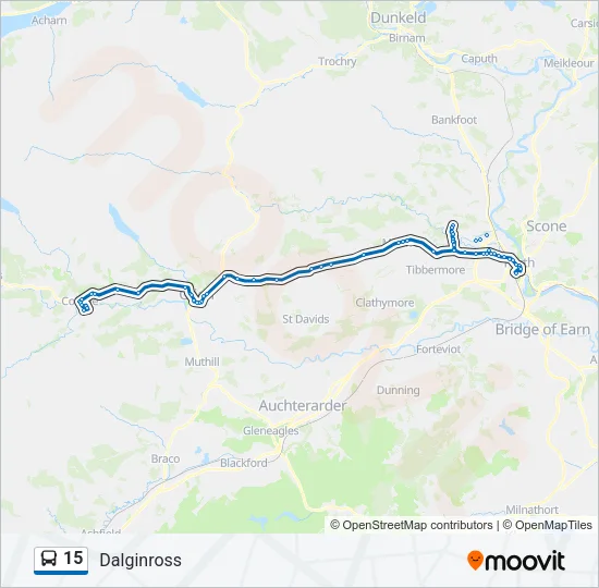 15 Bus Line Map