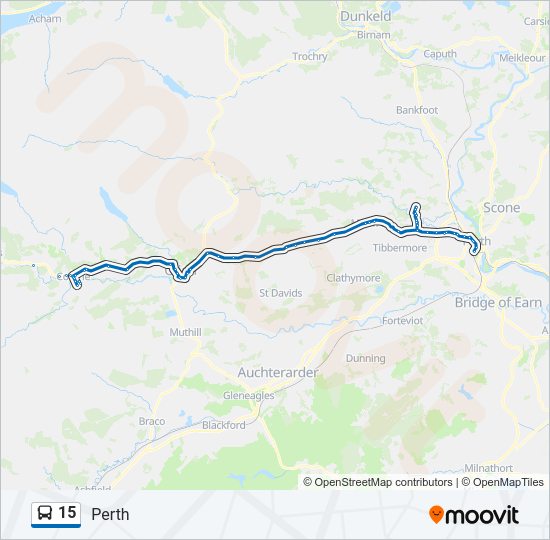 15 Bus Line Map
