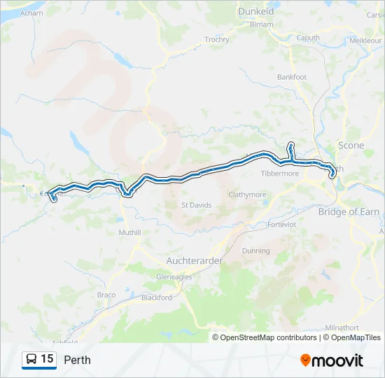 15 Bus Line Map