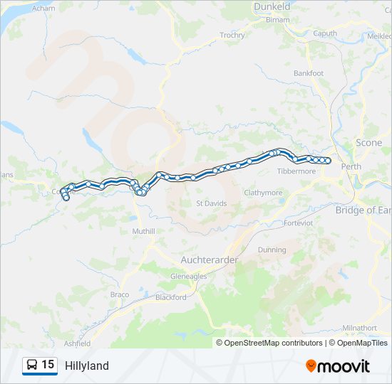 15 bus Line Map