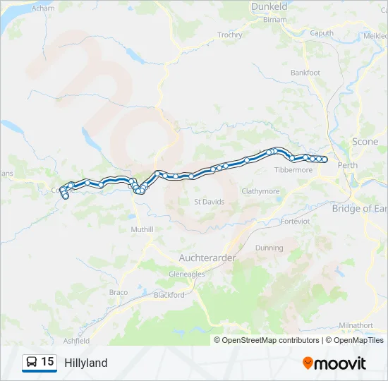 15 Bus Line Map