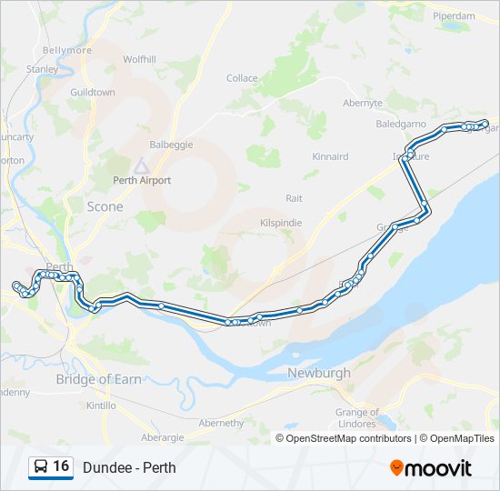 16 Route: Schedules, Stops & Maps - Oakbank (Updated)