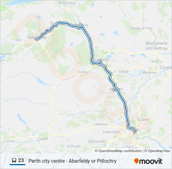 23 Bus Line Map