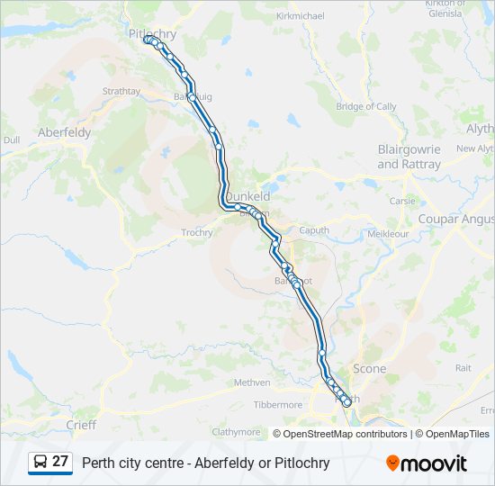 27 bus Line Map