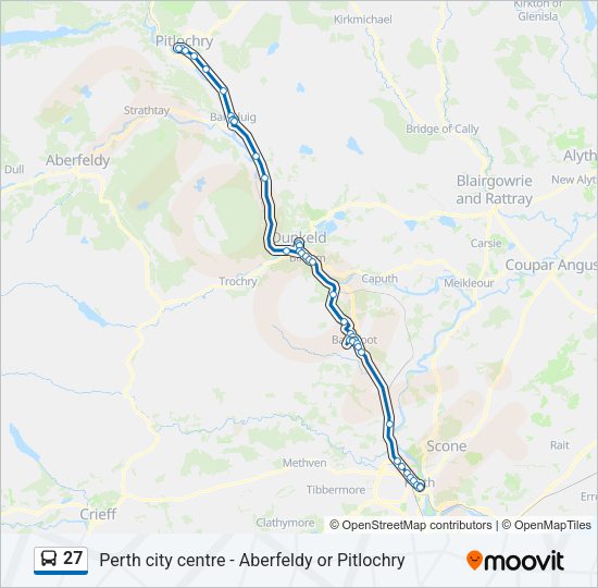 27 Bus Line Map