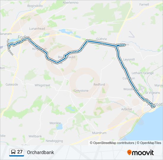 27 Bus Line Map