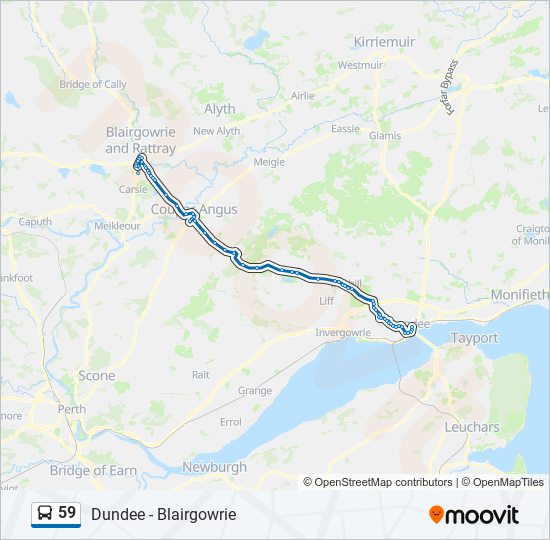 59 bus Line Map