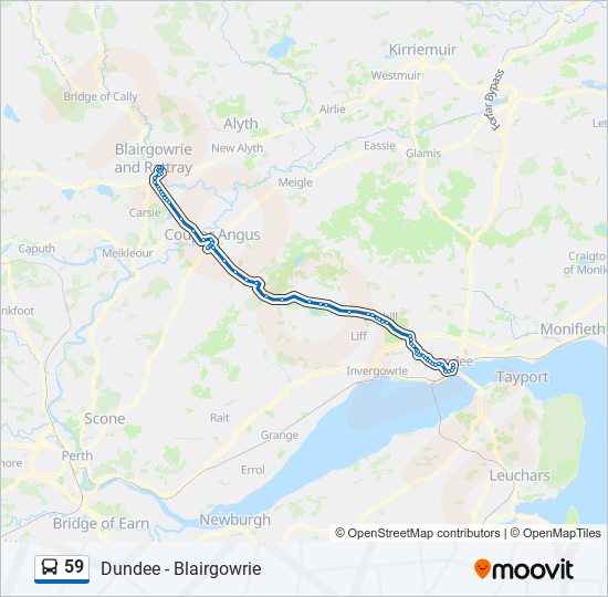 59 bus Line Map