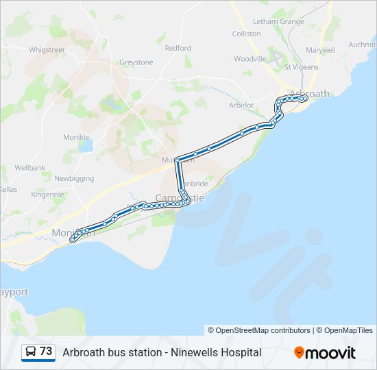 73 Route: Schedules, Stops & Maps - Monifieth (Updated)
