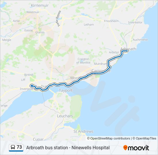 73 Bus Line Map