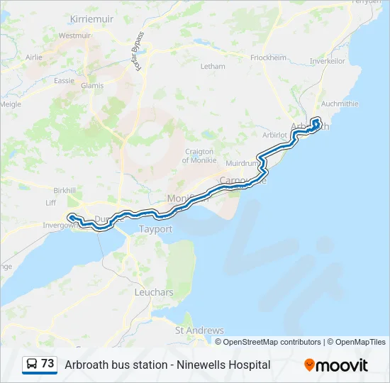 73 Bus Line Map