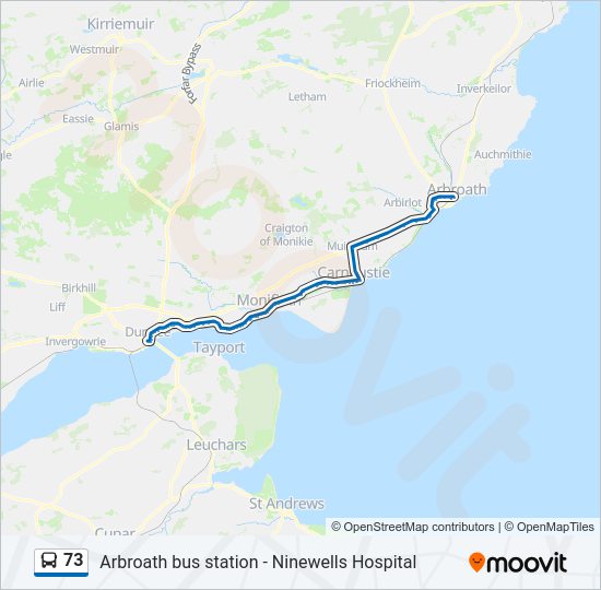 73 bus Line Map