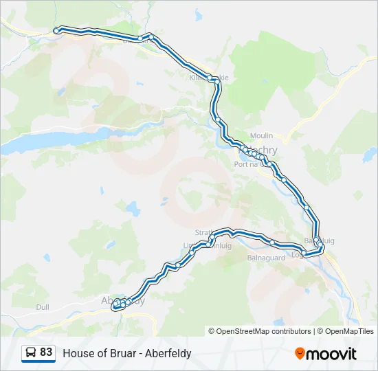 83 Bus Line Map