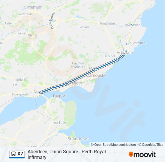 x7 Route Schedules, Stops & Maps Dundee City Centre (Updated)