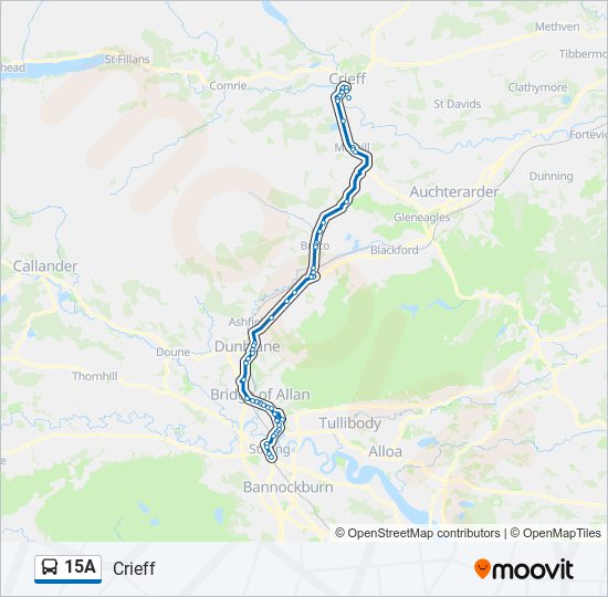 15A bus Line Map