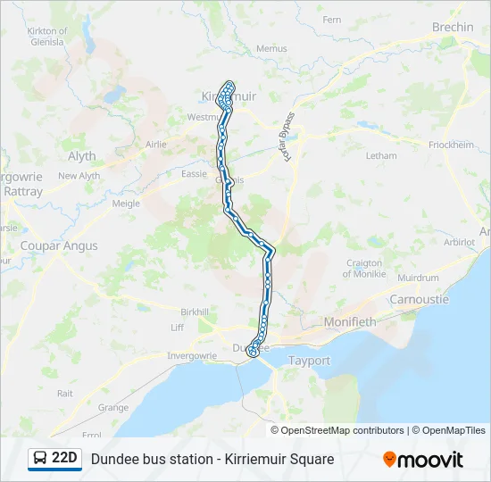 22D Bus Line Map
