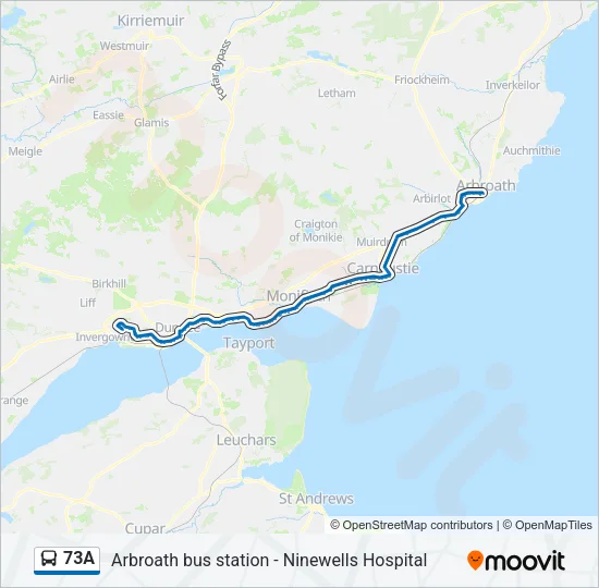 73A Bus Line Map