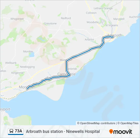 73A Bus Line Map