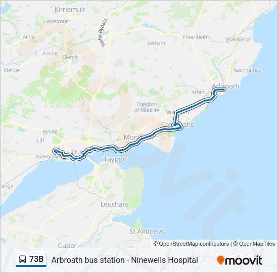 73B Bus Line Map