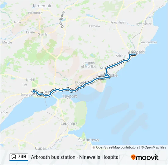 73B Bus Line Map