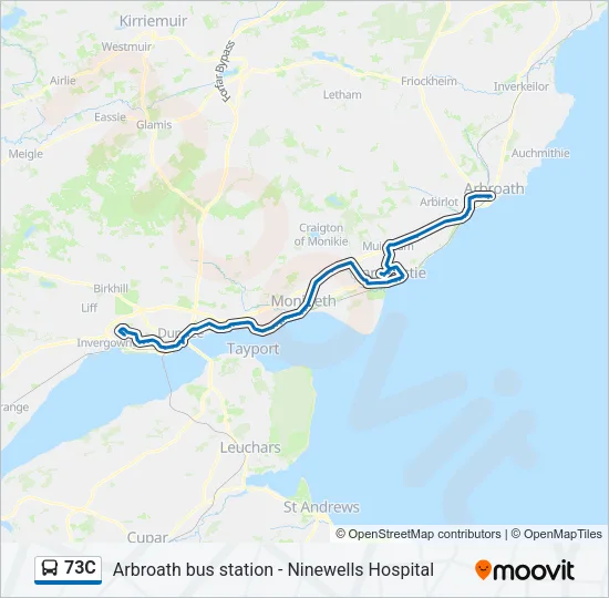 73C Bus Line Map