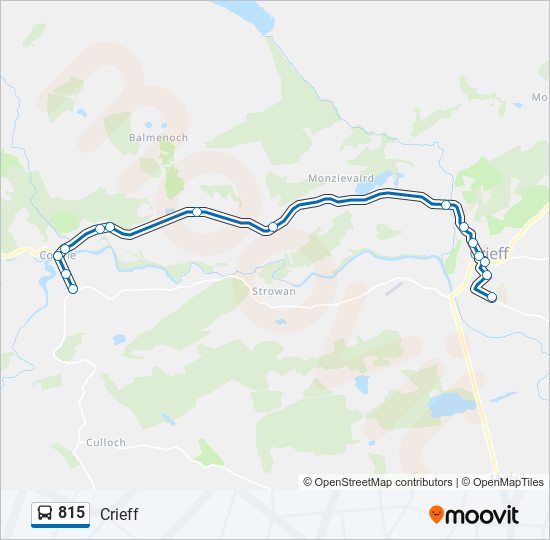 815 bus Line Map