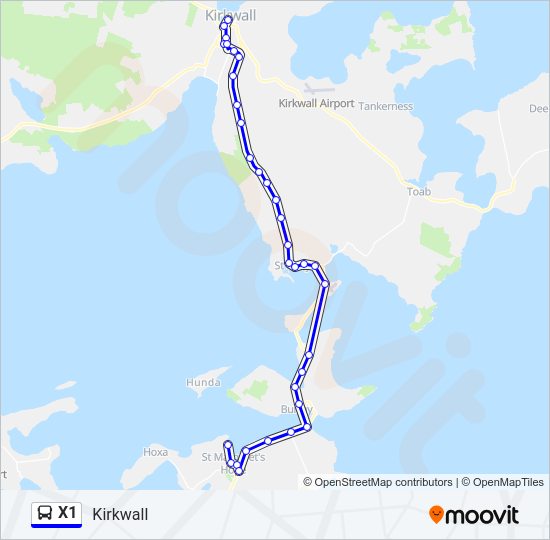 X1  Line Map