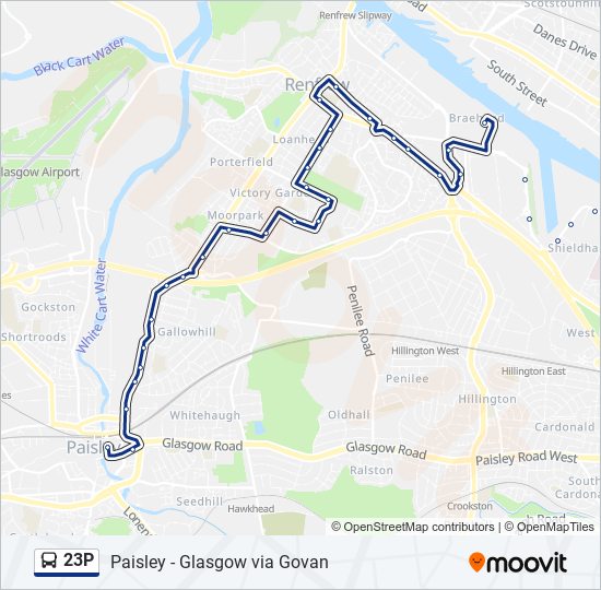 23P bus Line Map