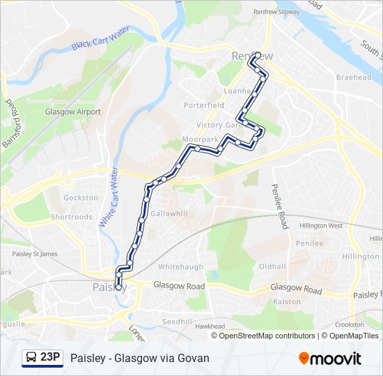 23P bus Line Map