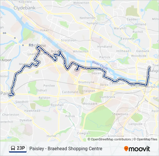 23P Bus Line Map