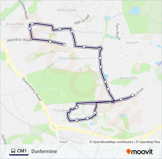 CM1 Bus Line Map
