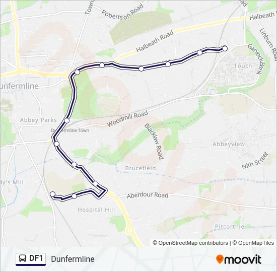DF1 Bus Line Map