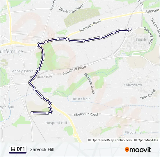 DF1 Bus Line Map