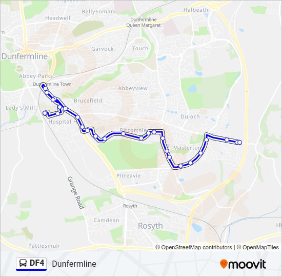 DF4 Bus Line Map