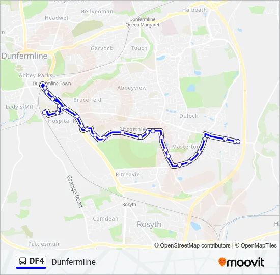 DF4 Bus Line Map