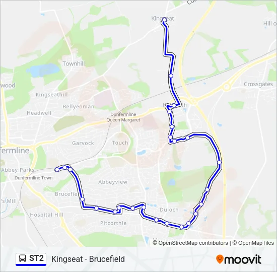 ST2 Bus Line Map