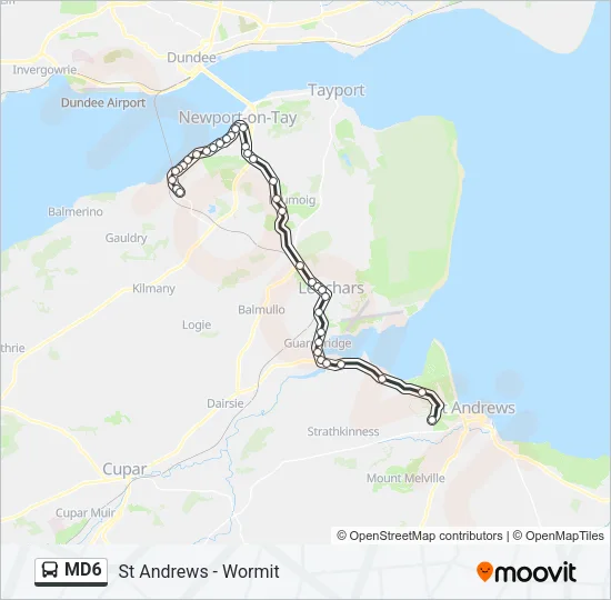 MD6 Bus Line Map