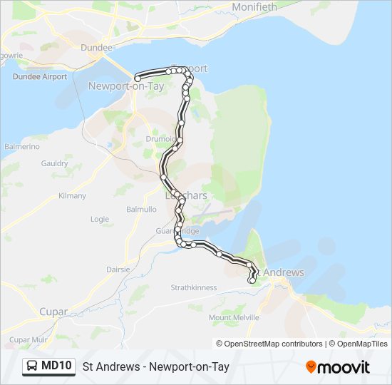 MD10 Bus Line Map