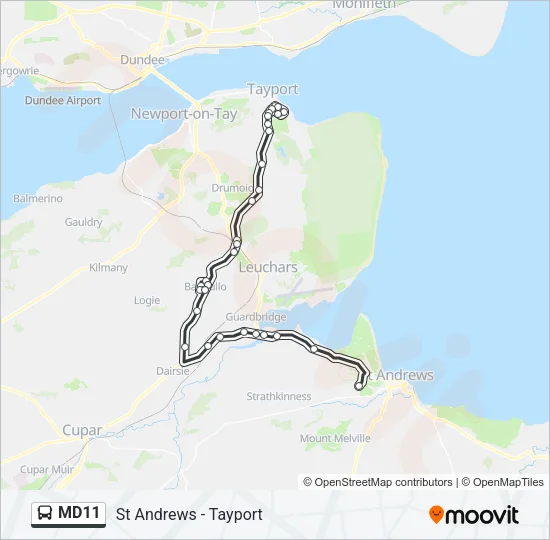 MD11 Bus Line Map