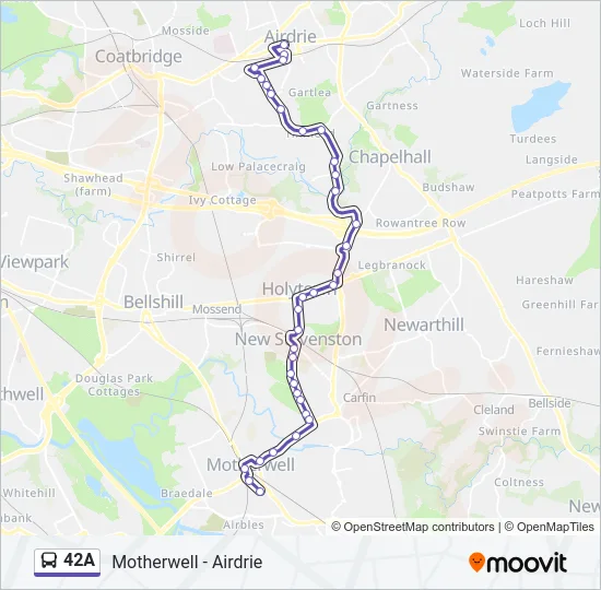 42A Bus Line Map