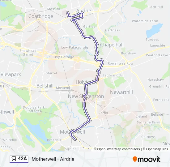 42A Bus Line Map