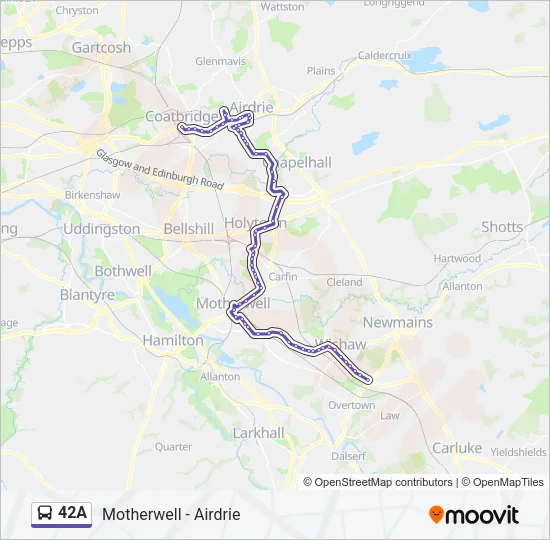 42A Bus Line Map