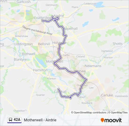 42A Bus Line Map
