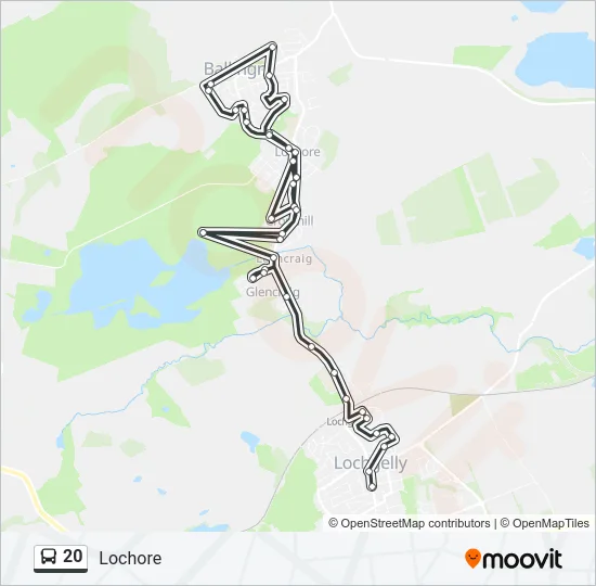 20 Bus Line Map